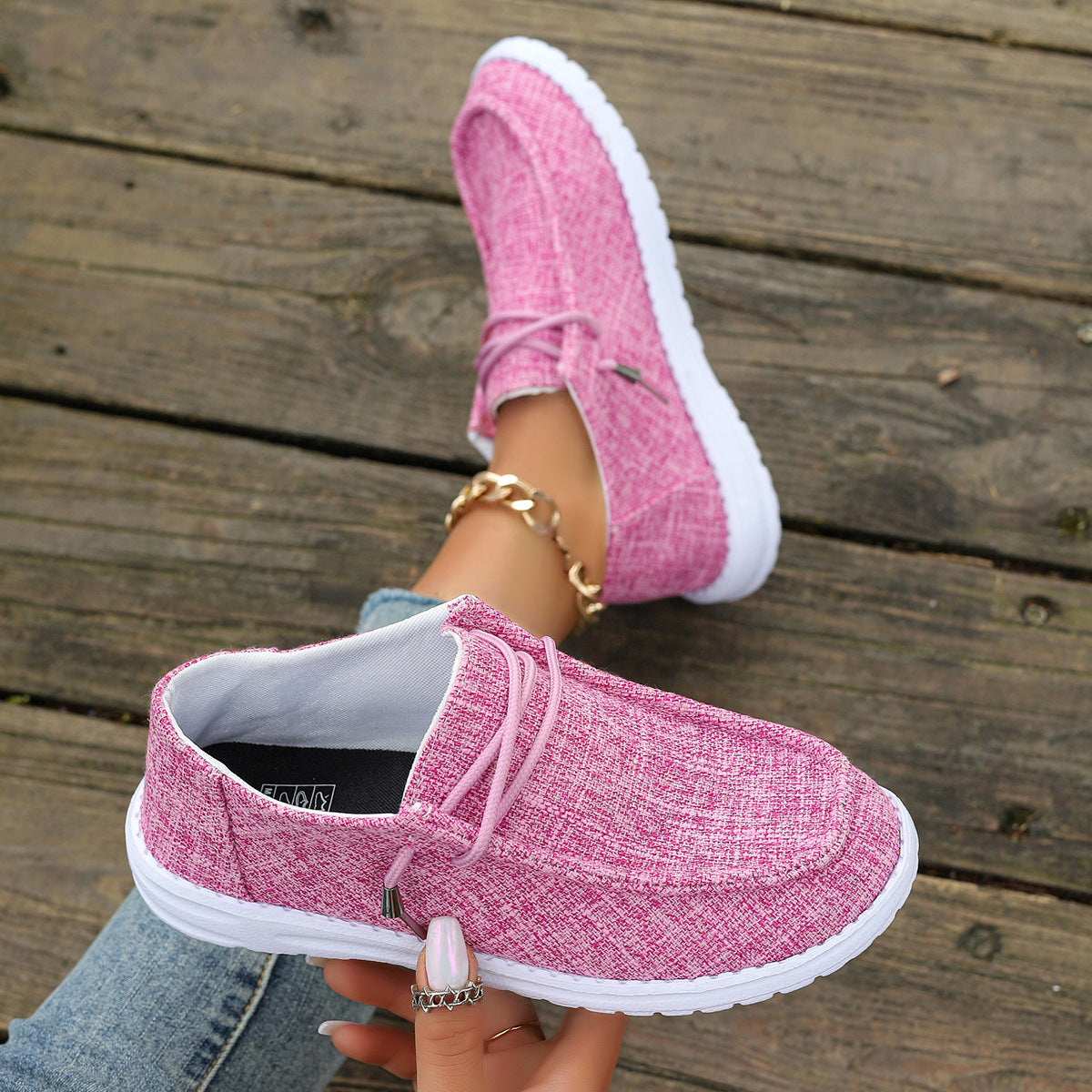 ✨5-Star Canvas Flat✨Women's Casual Flat Shoes Breathable Non-slip Loafers