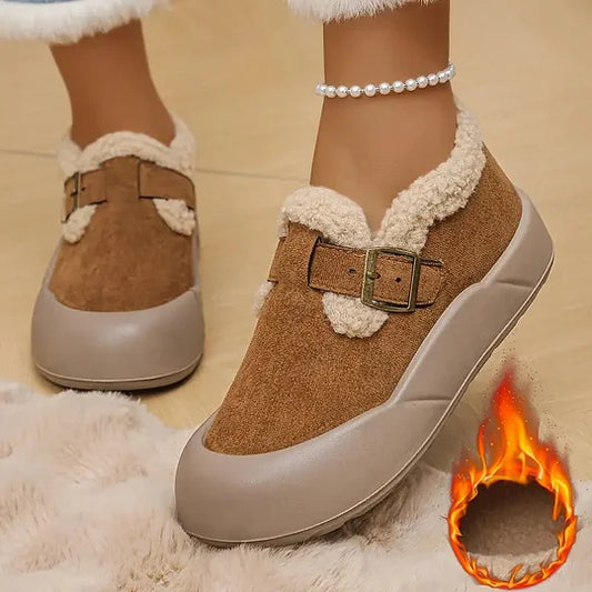 🔥Last Day 69% OFF🔥Women's Winter Non-slip Thick Warm Shoes Comfortable Fleece Snowboot