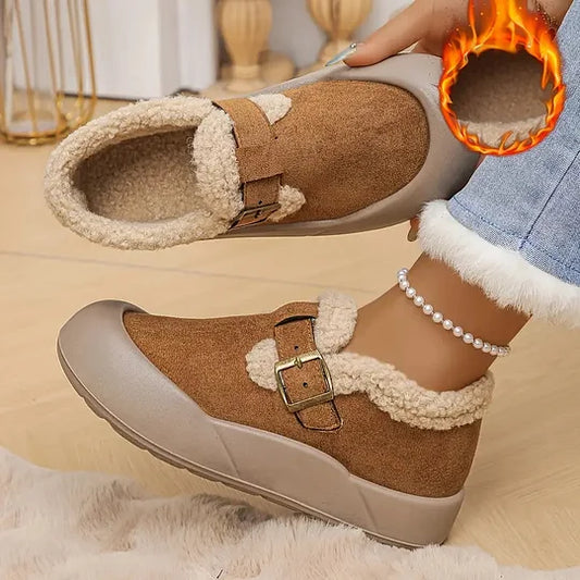 🔥Last Day 69% OFF🔥Women's Winter Non-slip Thick Warm Shoes Comfortable Fleece Snowboot