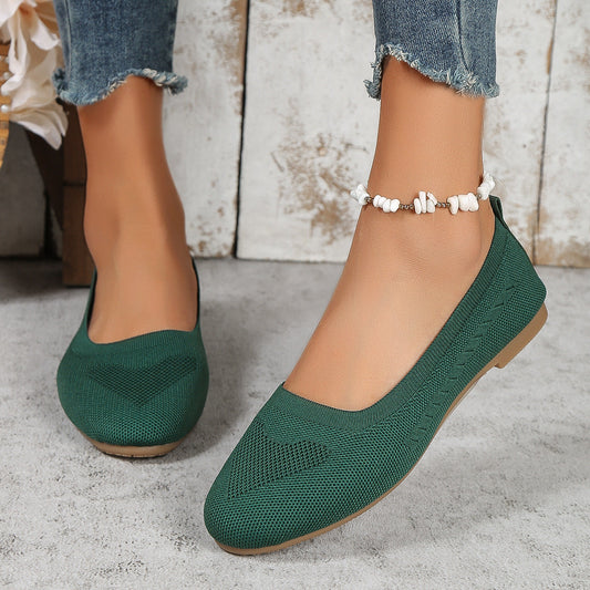 🔥Top-1 Flat Shoes 2025🔥Women's Slip-On Woven Flat Casual Shoes