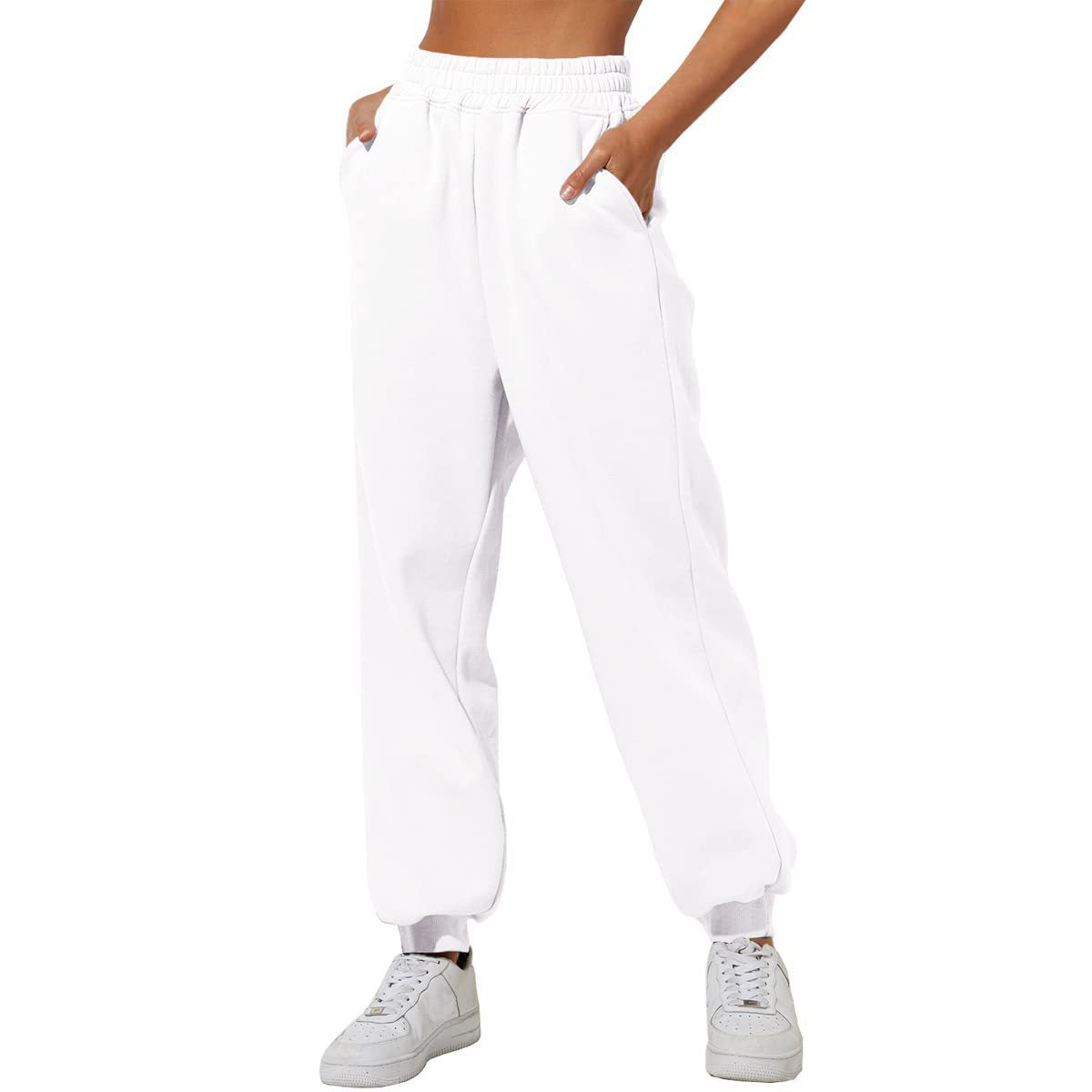 ✨Last Day 69% OFF✨Women High Waist Baggy Sweatpants Casual Joggers with Pockets