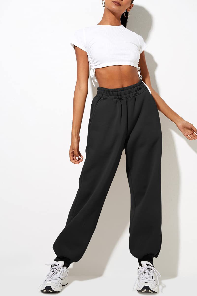 ✨Last Day 69% OFF✨Women High Waist Baggy Sweatpants Casual Joggers with Pockets