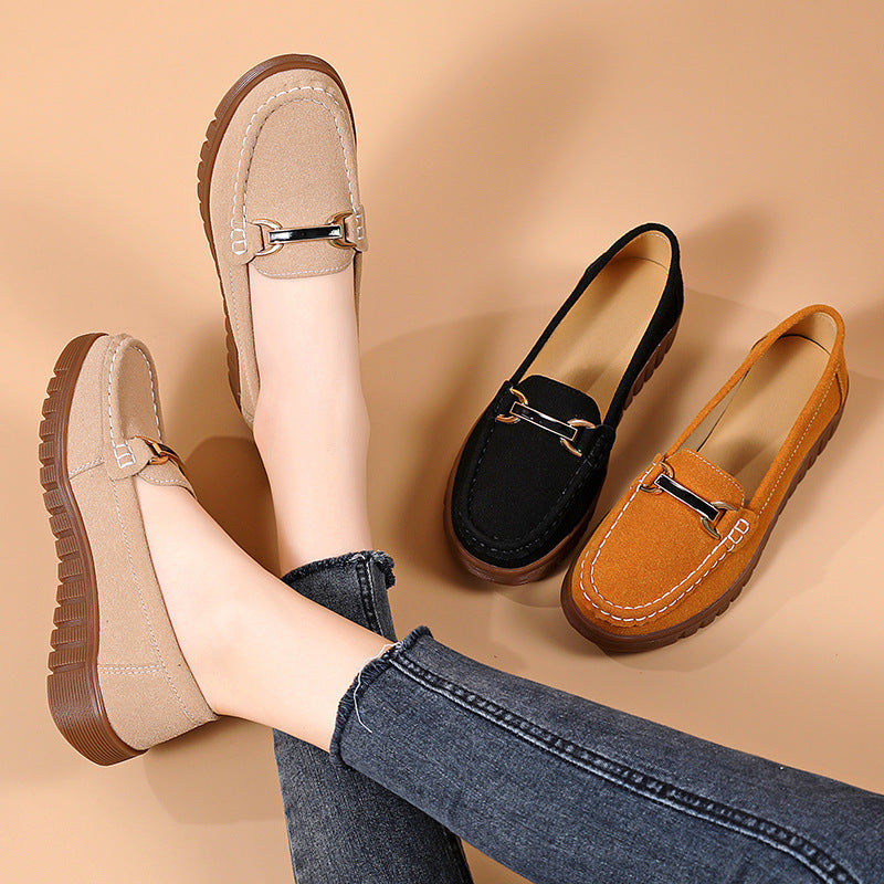 🔥Last Day 69% OFF🔥Women’s Comfortable Loafers Soft Sole Slip-On Flats with Buckle
