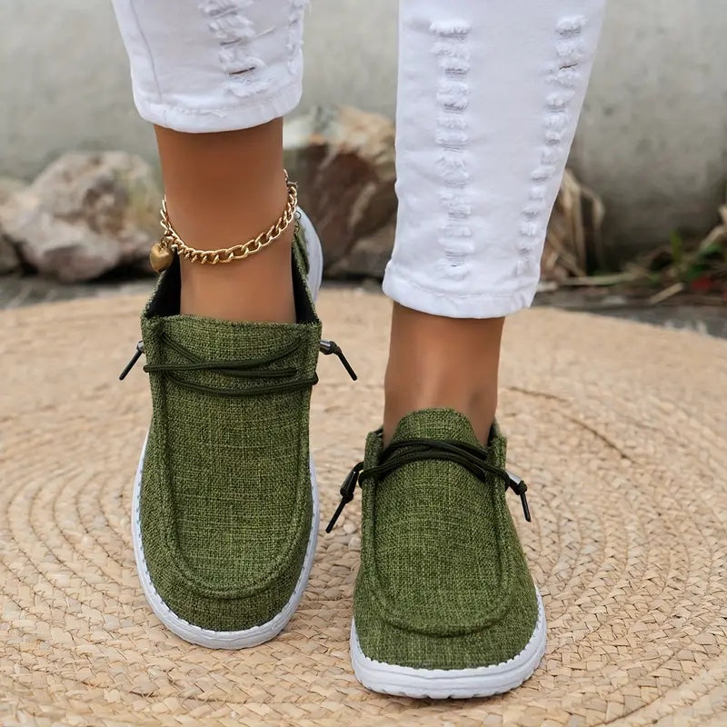 ✨5-Star Canvas Flat✨Women's Casual Flat Shoes Breathable Non-slip Loafers