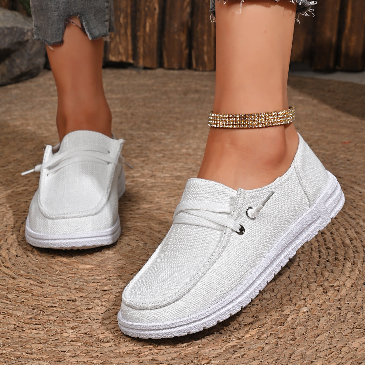 ✨5-Star Canvas Flat✨Women's Casual Flat Shoes Breathable Non-slip Loafers