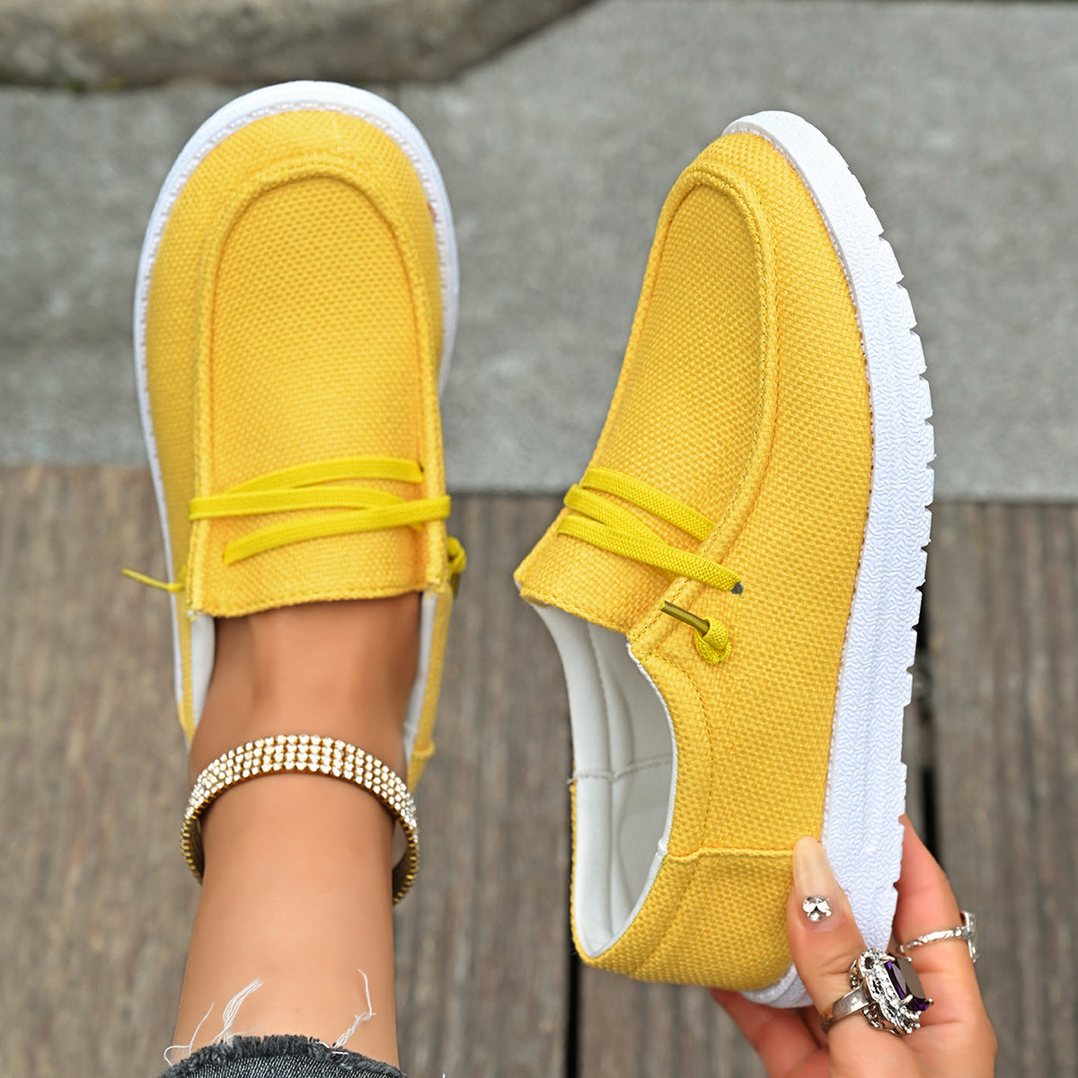 ✨5-Star Canvas Flat✨Women's Casual Flat Shoes Breathable Non-slip Loafers