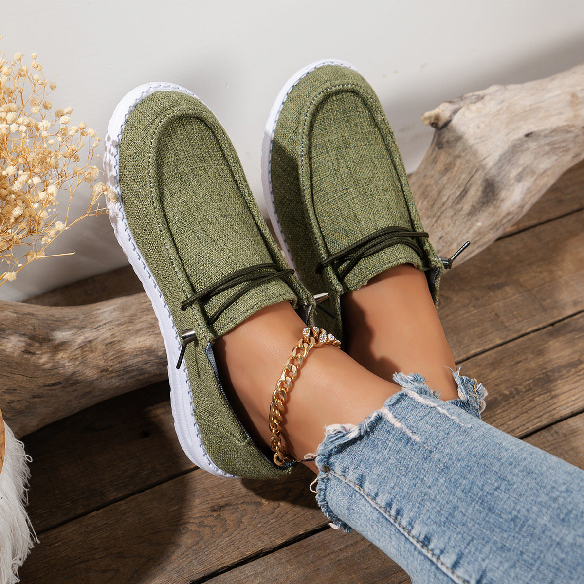 ✨5-Star Canvas Flat✨Women's Casual Flat Shoes Breathable Non-slip Loafers