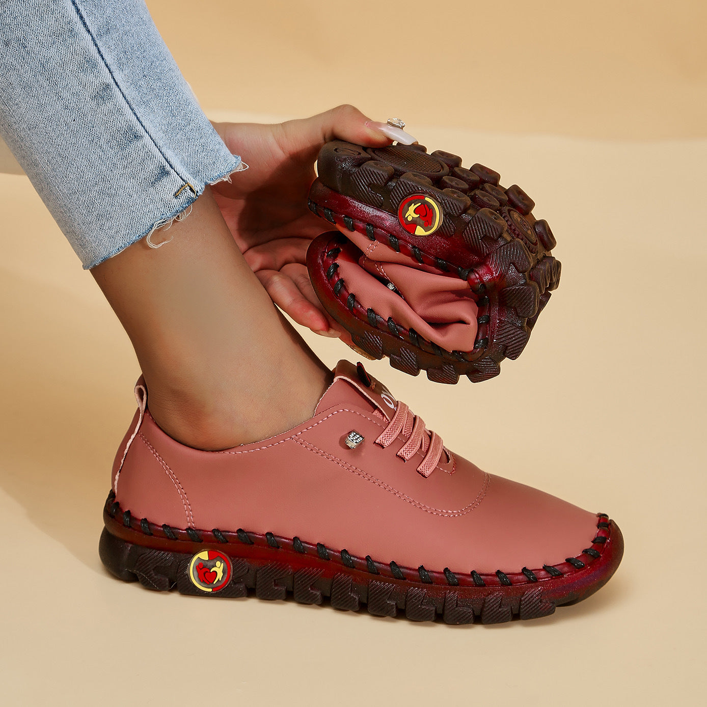 ✨5-Star Fall Sneakers✨Women's 2025 All-Season Low Top Lace-Up Sneakers Casual Shoes