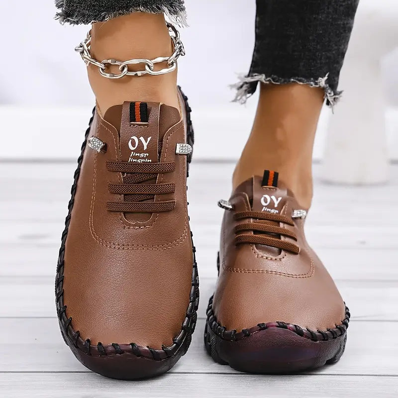✨5-Star Fall Sneakers✨Women's 2025 All-Season Low Top Lace-Up Sneakers Casual Shoes