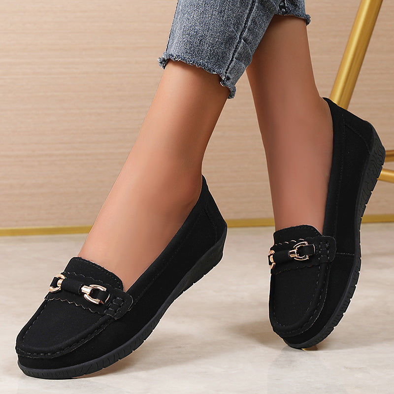 🔥Last Day 69% OFF🔥Women’s Comfortable Loafers Soft Sole Slip-On Flats with Buckle