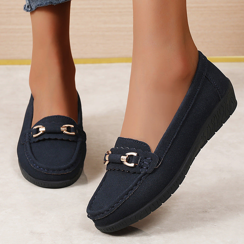 🔥Last Day 69% OFF🔥Women’s Comfortable Loafers Soft Sole Slip-On Flats with Buckle