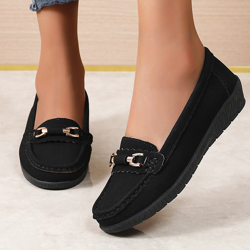 🔥Last Day 69% OFF🔥Women’s Comfortable Loafers Soft Sole Slip-On Flats with Buckle