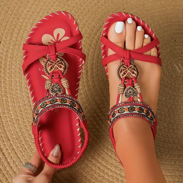 🏖Women Boho Flat Orthopaedic Summer Beach Sandals